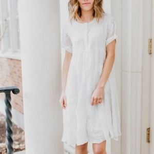 White Piper and Scoot dress The Ellie Dress